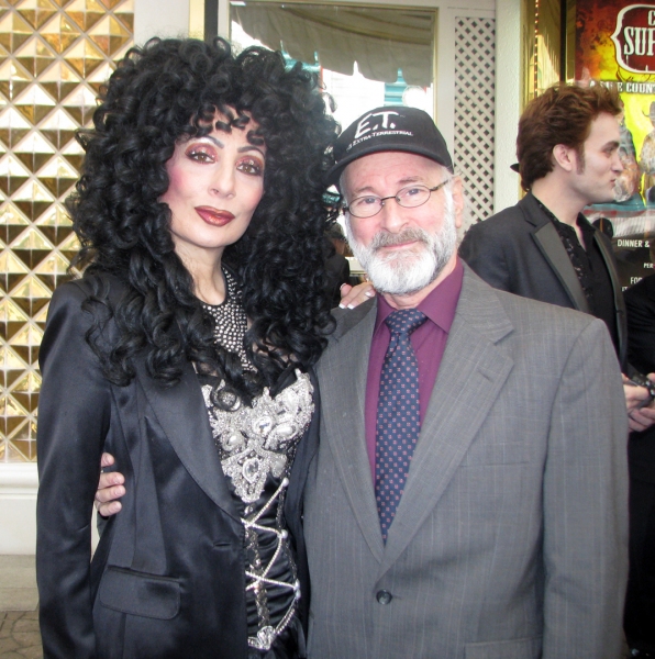Heidi Thompson as Cher with Howie Slater as Steven Spielberg Photo