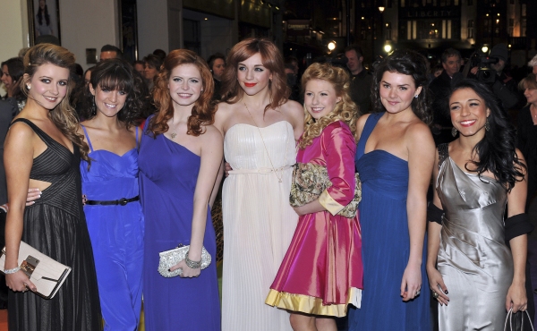 The Dorothy contestants arrive: Emilie Fleming, Lauren Samuels, Sophie Evans, Jessica Photo