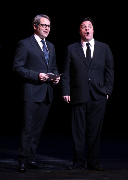 Matthew Broderick & Nathan Lane performing in STRO! The Vineyard Theatre Annual Sprin Photo