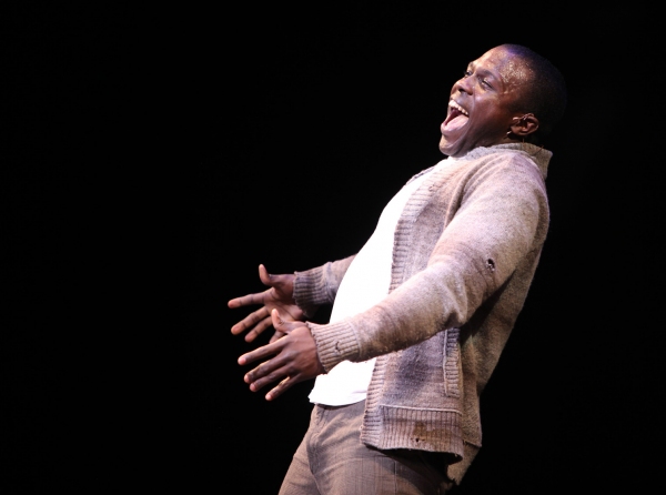 Joshua Henry & the cast of 'The Scottsboro Boys' performing in STRO! The Vineyard The Photo