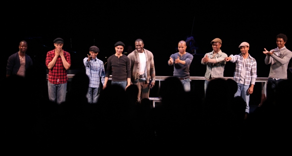 Joshua Henry & the cast of 'The Scottsboro Boys' performing in STRO! The Vineyard The Photo