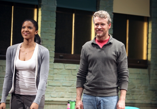 Renee Elise Goldsberry & Tate Donovan during the Opening Night Performance Curtain Ca Photo