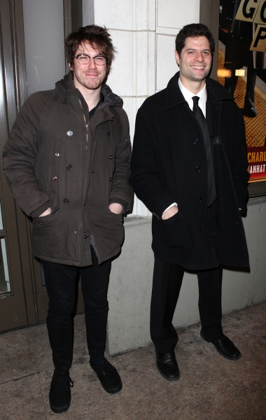 John Gallagher Jr. & Tom Kitt arriving for the Opening Night Performance of the Manha Photo