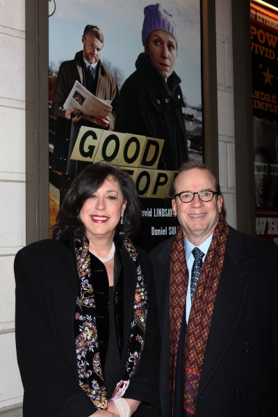 Lynne Meadow & Barry Grove arriving for the Opening Night Performance of the Manhatta Photo