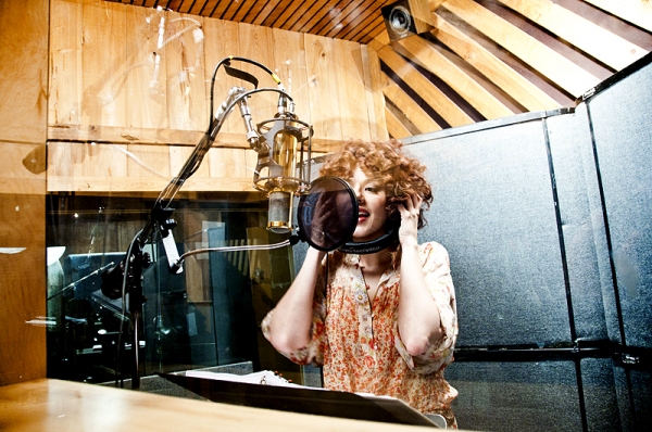 Photo Coverage: WONDERLAND Cast in the Recording Studio Image