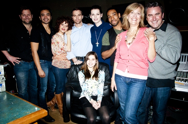 Photo Coverage: WONDERLAND Cast in the Recording Studio Image