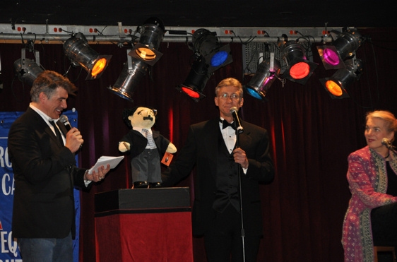 Bryan Batt, David Garrison and Lorna Kelly with the A Day In Hollywood/A Night In The Photo