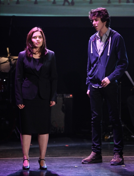 Nat Wolff, America Ferrera Performing in 'The Exact Right Thing' at The 24 Hour Music Photo