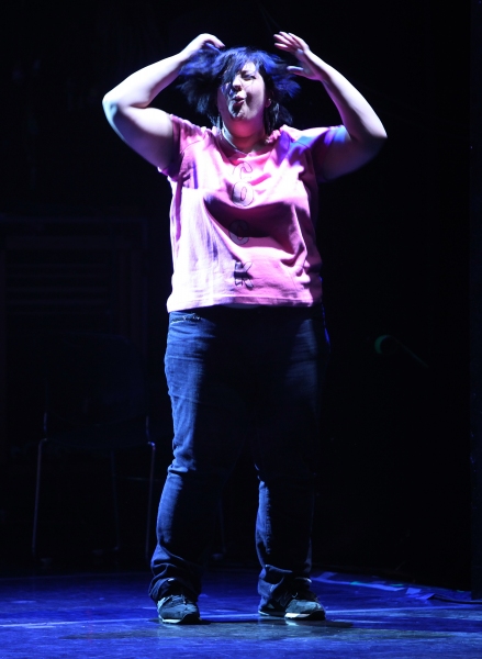 Ashlie Atkinson Performing in 'The World Is Ending' at The 24 Hour Musicals after per Photo