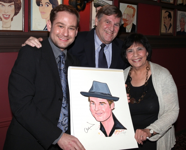 Broadway's 'Memphis' stars Montego Glover and Chad Kimball join the Sardi's Wall of F Photo