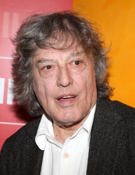 Tom Stoppard backstage at Times Talks: A Conversation with Tom Stoppard at the Times  Photo