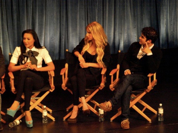 Naya Rivera, Heather Morris and Darren Criss Photo