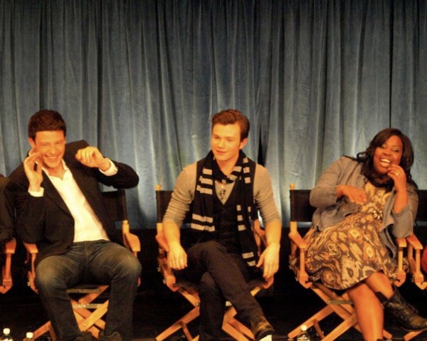 Cory Monteith, Chris Colfer, and Amber Riley Photo