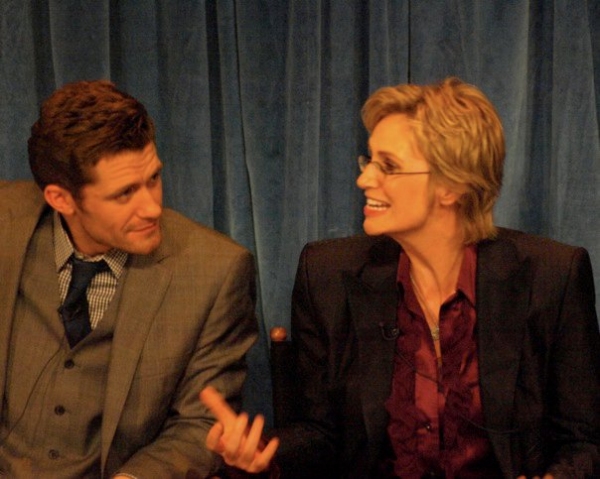 Matthew Morrison and Jane Lynch Photo