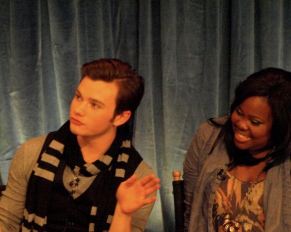 Chris Colfer and Amber Riley Photo