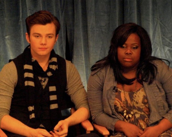 Chris Colfer and Amber Riley Photo