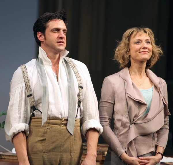 Raul Esparza & Lia Williams during the Broadway Opening Night Curtain Call for 'Arcad Photo