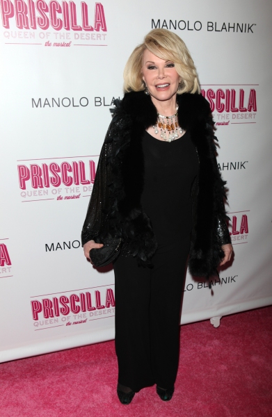 Joan Rivers attending the Broadway opening Night Performance of 'Priscilla Queen of t Photo