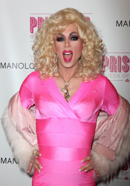 Sherry Vine attending the Broadway opening Night Performance of 'Priscilla Queen of t Photo