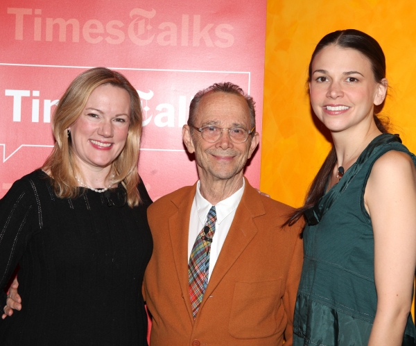 Kathleen Marshall & Joel Grey & Sutton Foster backstage with TimesTalks Presents: A C Photo