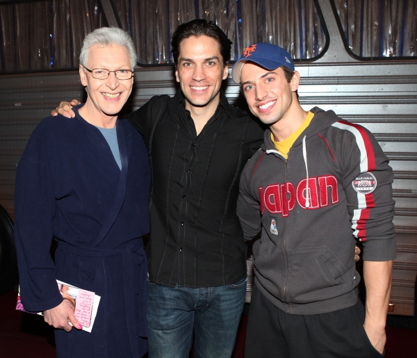 Tony Sheldon, Will Swenson & Nick Adams attending the Broadway Opening Night Gypsy Ro Photo