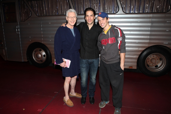 Tony Sheldon, Will Swenson & Nick Adams attending the Broadway Opening Night Gypsy Ro Photo