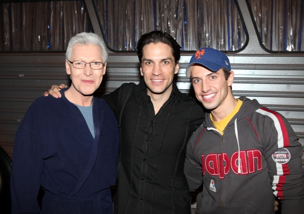 Tony Sheldon, Will Swenson & Nick Adams attending the Broadway Opening Night Gypsy Ro Photo