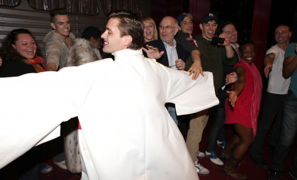 Eric Sciotto (Gypsy Robe Recipient for PRISCILLA)  with the ensemble cast attending t Photo