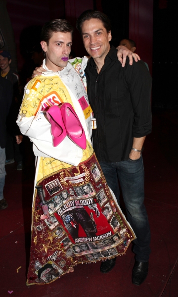 Eric Sciotto (Gypsy Robe Recipient for PRISCILLA) & Will Swenson
 Photo
