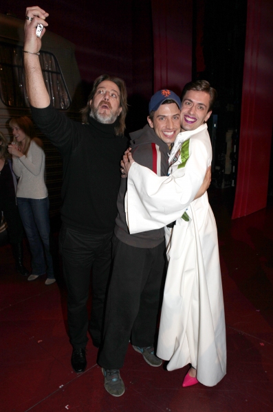 Eric Sciotto (Gypsy Robe Recipient for PRISCILLA) with C. David Johnson & Nick Adams
 Photo