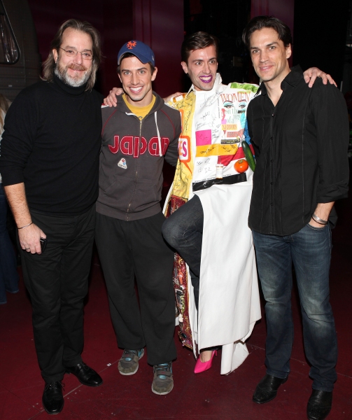 Eric Sciotto (Gypsy Robe Recipient for PRISCILLA) with C. David Johnson, Nick Adams & Photo