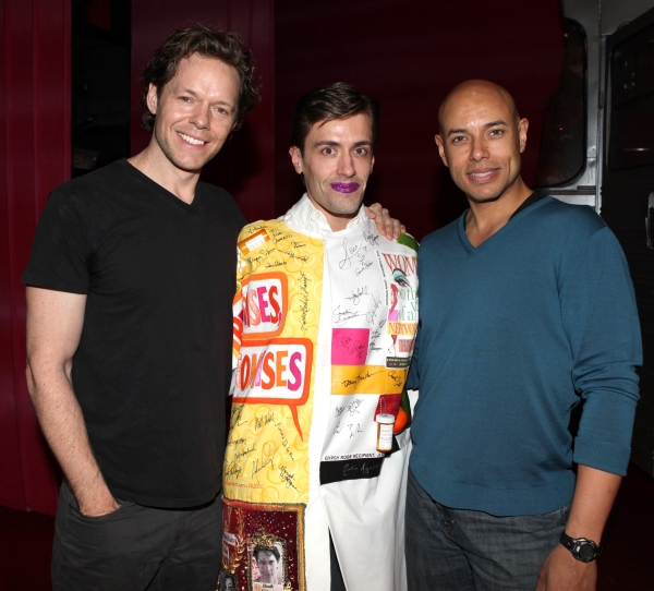 Eric Sciotto (Gypsy Robe Recipient for PRISCILLA) with Gavin Lodge & Thom Allison att Photo
