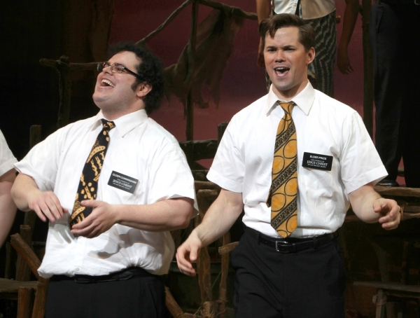 Ensemble cast featuring:  Josh Gad, Andrew Rannells during the Broadway Opening Night Photo