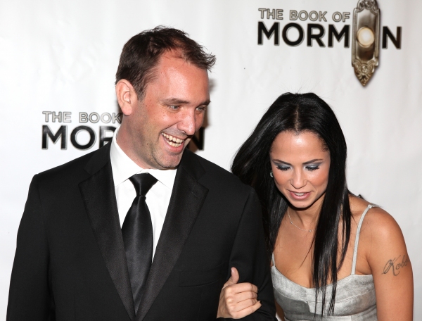 Trey Parker & girlfriend attending the Broadway Opening Night Performance of 'The Boo Photo