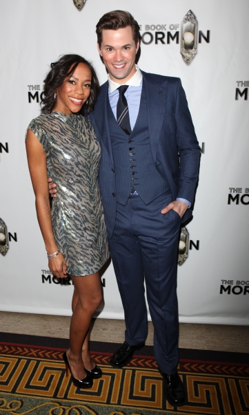 Nikki M. James & Andrew Rannells attending the Broadway Opening Night After Party for Photo