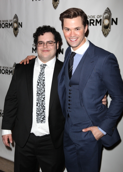 Josh Gad and Andrew Rannells attending the Broadway Opening Night After Party for 'Th Photo