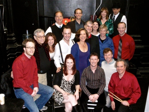Andrew Gerle and company backstage at SAY WE FLEW Photo