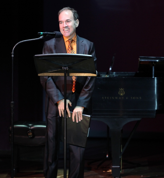 Stephen Flaherty performing in 'Angela Lansbury and Friends Salute Terrence McNally'  Photo