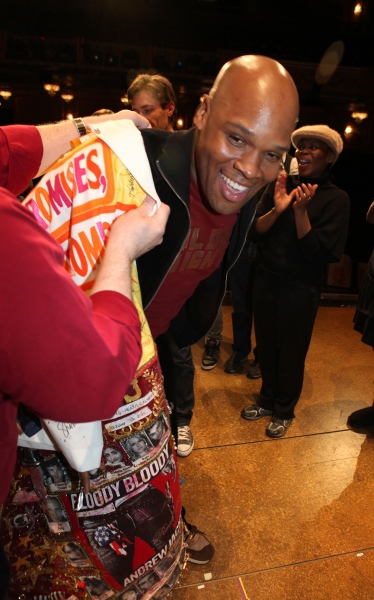 Michael James Scott attending the Broadway Opening Night Gypsy Robe for 'The Book Of  Photo
