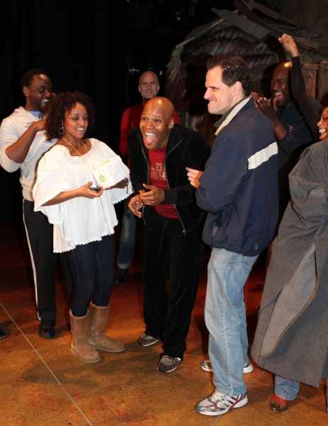 Michael James Scott attending the Broadway Opening Night Gypsy Robe for 'The Book Of  Photo