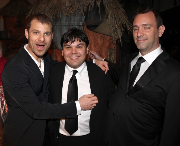 Matt Stone, Robert Lopez & Trey Parker attending the Broadway Opening Night Gypsy Rob Photo