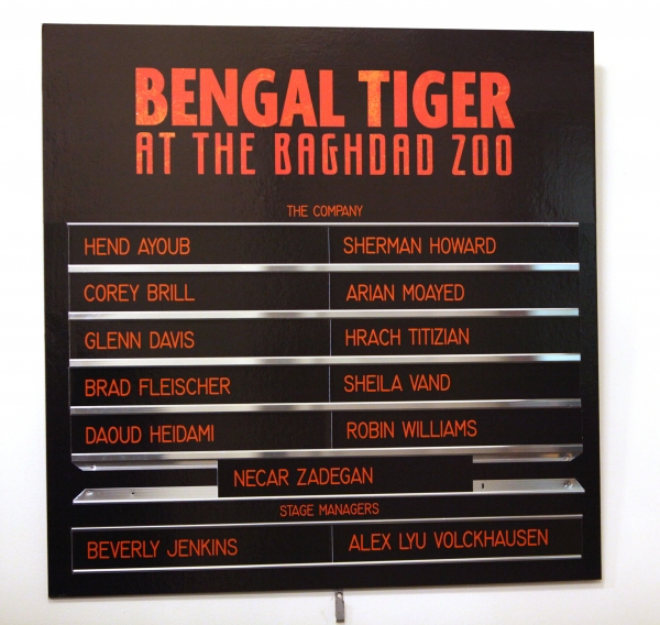 Photos: BENGAL TIGER AT THE BAGHDAD ZOO Opens on Broadway Image