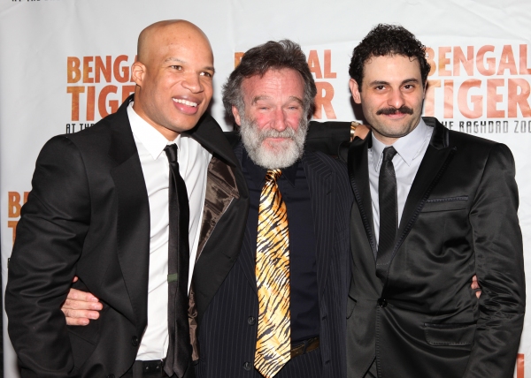 Glenn Davis & Robin Williams & Arian Moayed attending the Broadway Opening Night Afte Photo