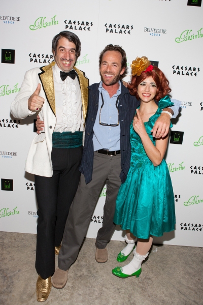Luke Perry with Absinthe Cast pictured at ABSINTHE PREMIERE after Party at Caesars Pa Photo