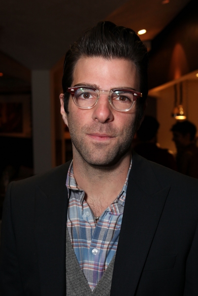 LOS ANGELES, CA - APRIL 3: Zachary Quinto poses during the party for the opening nigh Photo