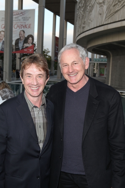 LOS ANGELES, CA - APRIL 3: Martin Short (L) and actor Victor Garber (R) pose during t Photo