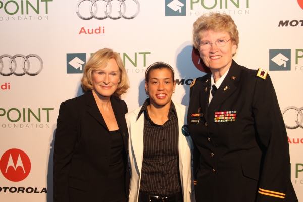  Glenn Close, Katie Miller and Col. Margarethe "Grethe" Cammermeyer Photo