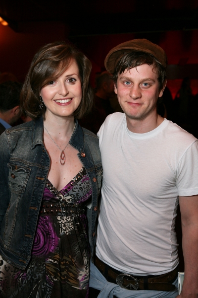 LOS ANGELES, CA - APRIL 6: Cast members Clare Dunne (L) and Tadhg Murphy (R) pose dur Photo