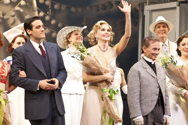 Colin Donnell, Sutton Foster and Joel Grey Photo