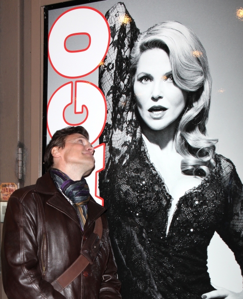  Co-Star Brent Barrett the stage door greeting fans after Christie Brinkley makes her Photo